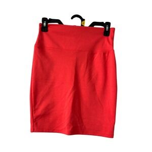 Xhilaration Mini Skirt S Pink Excellent High Waisted Bodycon Back Zipper Stretch